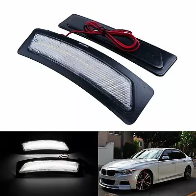 Fit BMW F30 F31 2016-up Clear White LED Front Bumper Reflector Side Marker Light • $17.80