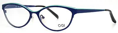 OGI 5506 1726 Blue Aqua Womens Cat Eye Full Rim Eyeglasses 55-17-145 B:34 • $59.99