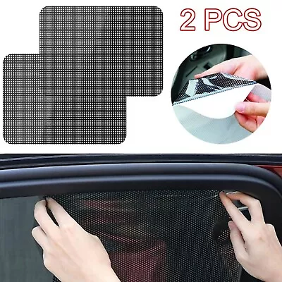 2PCS Car Rear Side Window Socks Sun Shade Black Mesh SUV Sox UV Protection Cover • $11.49