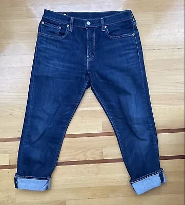 Vintage Levis Lot 502 Mens Straight Leg Cuffed Bottom Jeans Size 32x32 Blue • $30