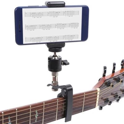 £11.88 • Buy Guitar Head Clip Mobile Phone Holder Live Broadcast Bracket Stand Tripod C-q -TM