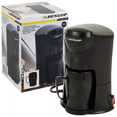 Dunlop 12v Travel Coffee Machine Maker Cigarette Plug Car Van Truck Camper Auto • £18.95