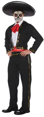 Adult Men Skull Mariachi Halloween Costume • $45.99