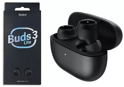 Xiaomi Redmi Buds 3 Lite Wireless Earbuds Earphones Headphones Bluetooth Black • £9.99