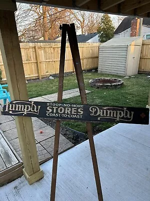 VTG Humpty Dumpty Stores Advertising Sign Masonite Material Mancave 6”x55” • $150