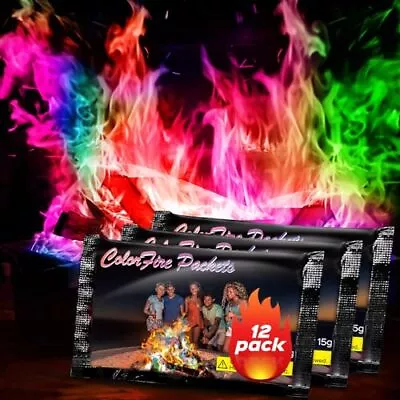 Fire Color Changing Packets Fire Pit Magic Fire Colorful Flames For Campfire... • $17.52