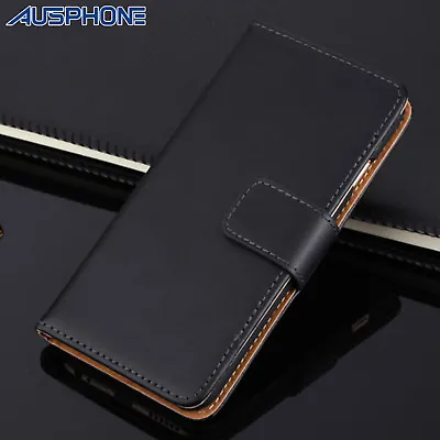 $7.99 • Buy Genuine LEATHER Wallet Flip Case Cover For Apple IPhone 13 12 Mini 11 Pro Max