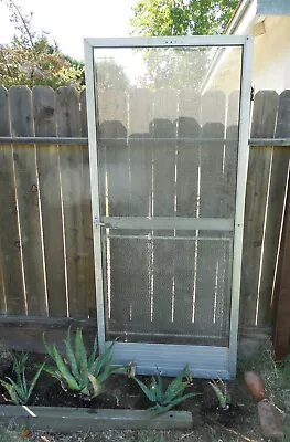 Vintage Aluminum Screen Storm Door Original Hardware Shipping Available $$ • $500