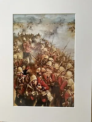 British Square Battle Of Ulundi. Zulu War. Mounted Print 16 X 12 • £15