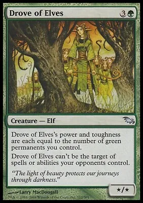 Drove Of Elves ~ Shadowmoor [ Excellent ] [ Magic MTG ] • £2.98