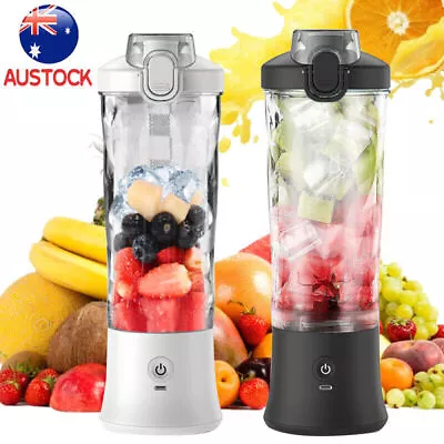 USB Rechargeable 600ml Portable Blender Juicer Cup Smoothies Mixer Fruit Machine • $33.99