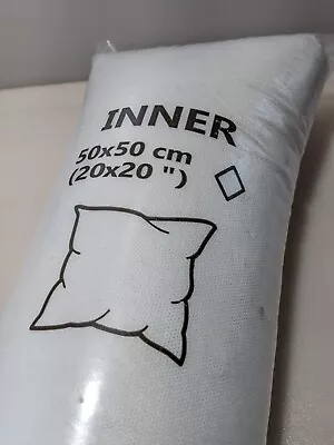 IKEA INNER Cushion Filler Pillow White 20 X 20 In 702.621.97 • £12.56