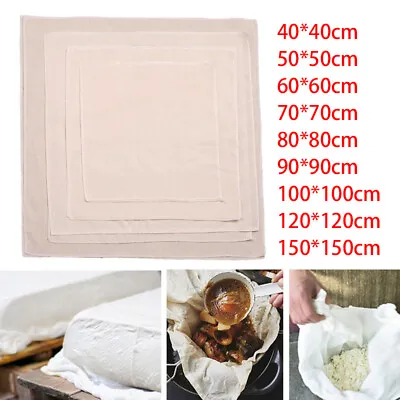 Cotton Gauze Tofu Cheese Filter Cloth Muslin Cheese Butter Milk Coffee Filter • £2.03