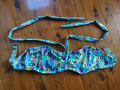 $14.95 • Buy New Tigerlily Kristy Bandeau Bikini Top Size 10 