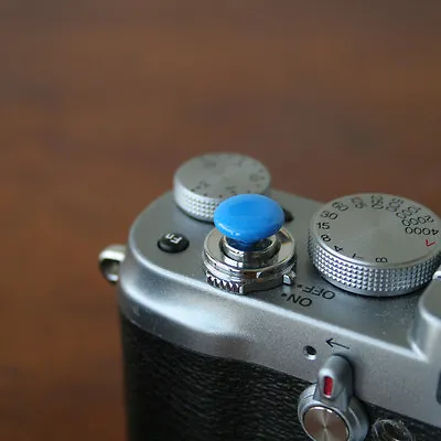 $12.50 • Buy Blue Small Soft Release Button F/ Leica M3 M4 M6 MP M8 M9 Fuji X100 Nikon Canon