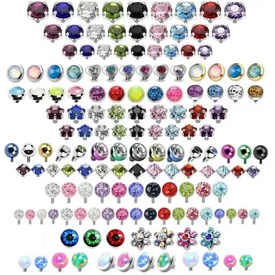 £3.25 • Buy Dermal Anchor Top - Gem Ball Micro Dermal Head Microdermal Surface Piercing