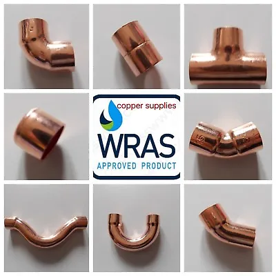 £5.06 • Buy 15mm End Feed Fittings Copper Pipe/tube/water/plumbing/gas/diy/new 6mm-22mm