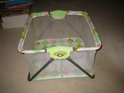 Vintage CPK 1983 Coleco Cabbage Patch Kids Toy Doll's Fold-Up PLAYPEN Pre-owned • $25