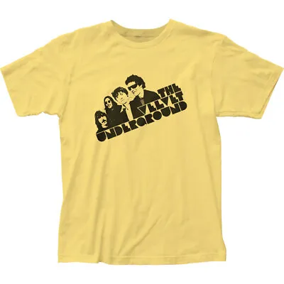 Velvet Underground Tilt T Shirt Mens Licensed Rock N Roll Band Retro Tee Yellow • $17.49