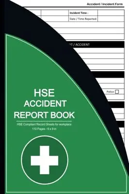 Accident Report Book HSE Compliant Accident & Incident Log Book To Record All... • £7.90