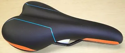 Black/blue/orange Bicycle Saddle/seat Bike Parts 339-2 • $19.99