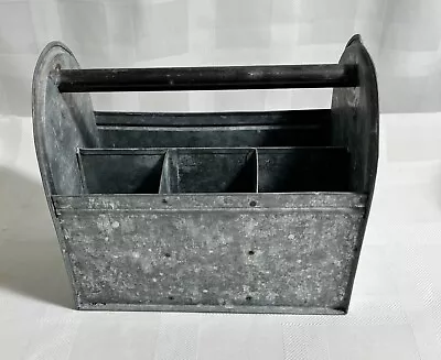 Galvanized Metal Utensil Caddy Holder/Organizer • $9.99