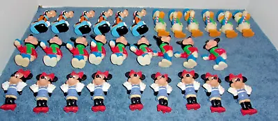 LOT 39ct VINTG DISNEY VINYL STRING LIGHT BULB COVERS MICKEY MINNIE GOOFY DONALD • $39.99