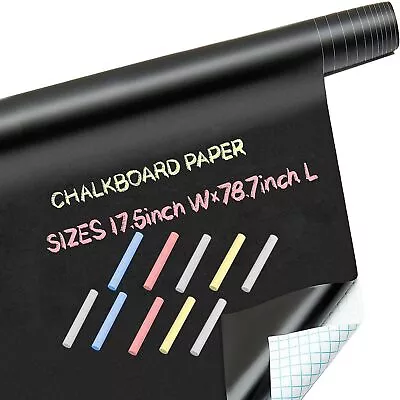 Chalkboard Wallpaper Stick And Peel - Chalk Board Contact Paper Wall Sticker ... • $16.88