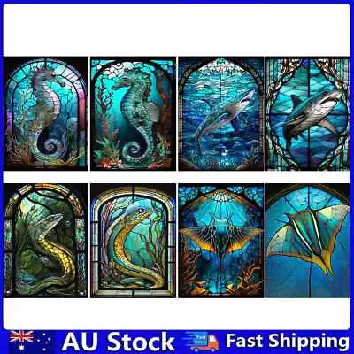 $6.69 • Buy 5D DIY Full Drill Diamond Painting Marine Organism Embroidery Art Decor Craft