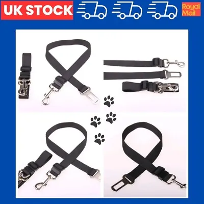 Pet Dog Car Seat Belt Clip Bungee Lead Vehicle Travel Safety Harness • £1.99