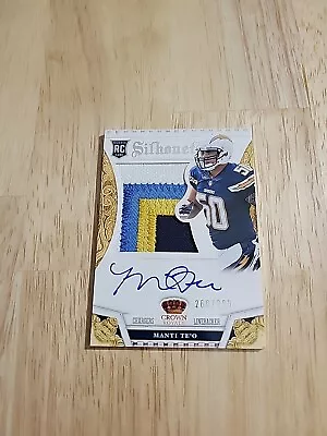 2013 Crown Royale MANTI TE'O Silhouettes RPA Autograph /299 #222 Rookie Auto RC • $35.99