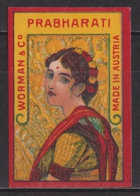 Old Matchbox Label Austria Prabharati Worman & Co • $2.99