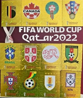 Panini Qatar 2022 Fifa World Cup Sticker Collection - Group F  Group G  Group H • £1.25