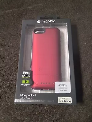 Mophie Juice Pack Air Rechargeable Battery Case IPhone 5/5S 100% Extra - Red • $18