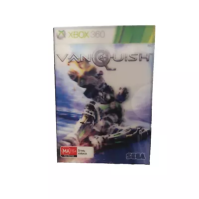 Xbox 360 Game Vanquish Sci-Fi Action Shooter Battle With Hologram Cover + Manual • $12.95