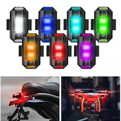 MTB Tail Light - 7 LED Colors For Aircraft Strobe Anti-Collision Warning Lights • $1.46