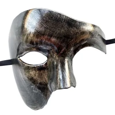 PVC Phantom Masquerade Cosplay Mask Plastic Half Face Men/Women Costume Mask • £6.72