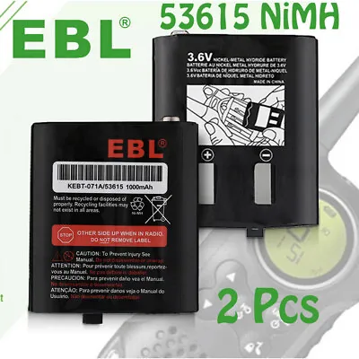 2 PACK 3.6V 1000mAh 53615 NiMH Battery For Motorola Radio T5700 T5710 KEBT-071A • $9.49