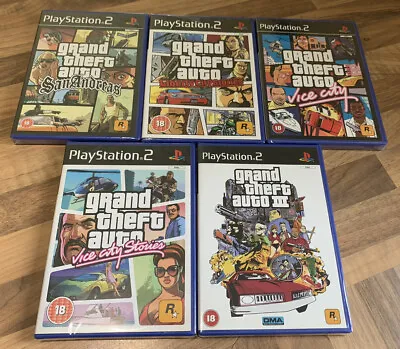 £65 • Buy Grand Theft Auto PS2 PlayStation 2 Bundle All 5 GTA Games ♡ Refurbished ♡ Sealed