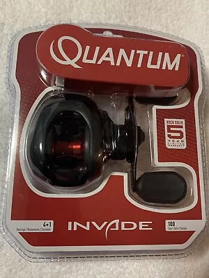 Quantum Invade 100  6.1:1.  New. 4+1 Bb Bait Caster.  Right Hand Nip • $24.95