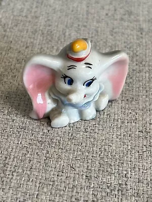 DUMBO THE ELEPH Rare WADE Whimsies Walt Disney Hatbox Collectible Figurine • £9