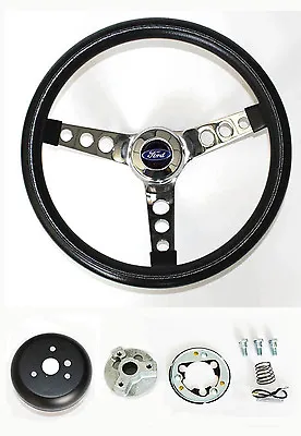 New! Bronco F100 F150 F250 F350 Grant Black Steering Wheel 13.5 Inch 13 1/2 Inch • $114.90