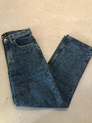 Vans Jeans Men's 32x32 New Check 5 Printed Loose Blue Denim Vintage Indigo • $49.99