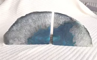 £40 • Buy Green Agate Crystal Bookends.  1.48  Kg