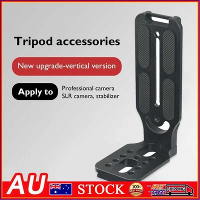 Quick Release DSLR Camera L Plate Tripod Mount Vertical Bracket (Black) • $13.09