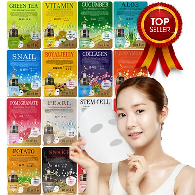 Malie Korean Face Mask Sheet Pack Facial Mask Moisture Skin Care UK Seller Malie • £2.29