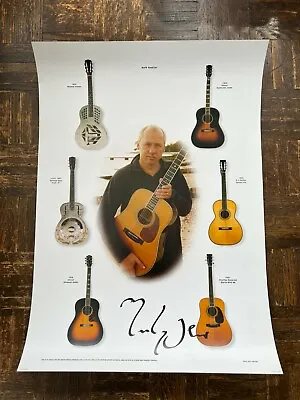 Mark Knopfler 2001 Signed Tour Lithograph - Acoustic Guitars Poster Dire Straits • $2250