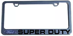 Chrome Ford Super Duty Logo Premium Stainless Steel License Plate Frame • $34.95