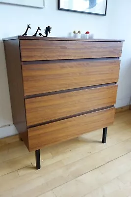 1960s Walnut Chest Of Drawers By Meredew Mid Century Modern • £325