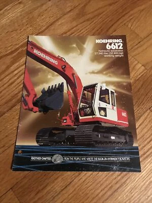 $35 • Buy Original Koehring 6612 Excavator Dealer Sales Brochure